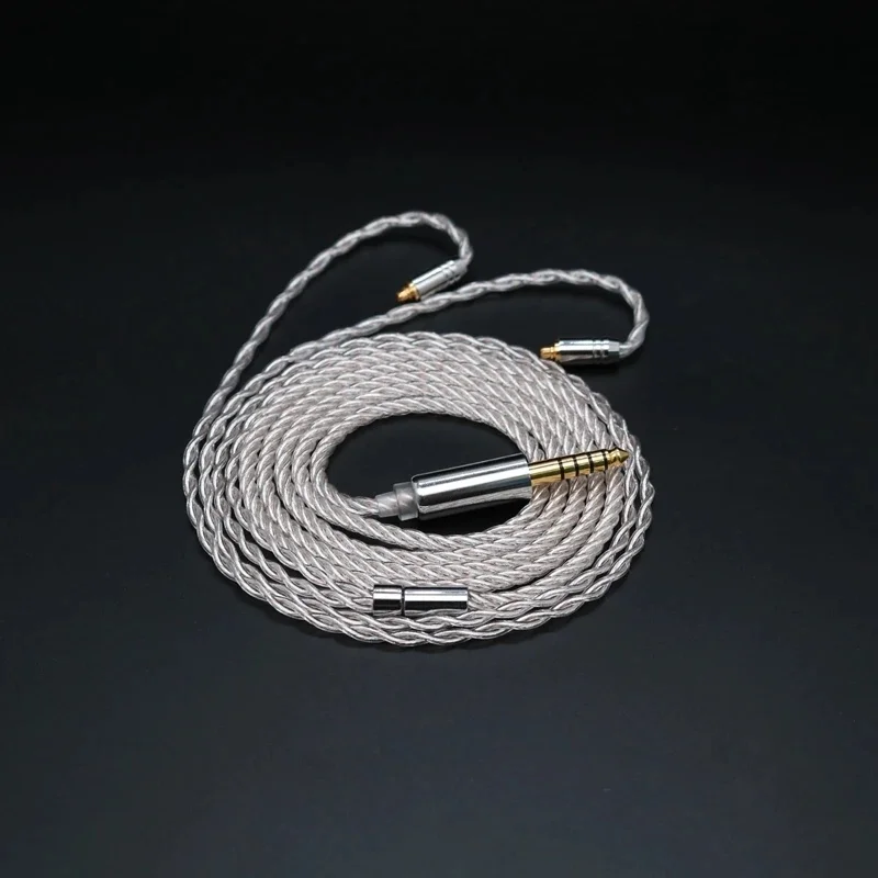 Kabel do słuchawek dousznych IviPQ-242 IE900 Stereo Balanced In-Ear 4-żyłowy, posrebrzany, z miedzi monokrystalicznej + miedzi monokrystalicznej HIFI, kabel do ulepszenia słuchawek — zdjęcie produktu 7