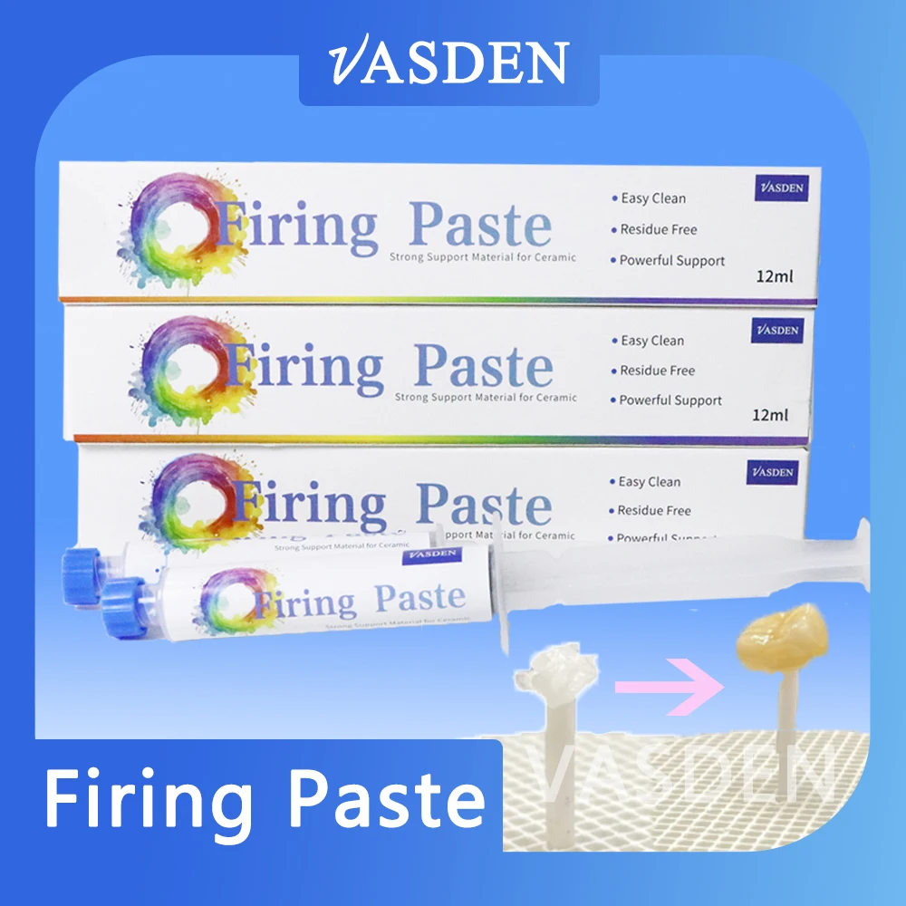 Vasden 치과 발사 페이스트 12ml 치과 실험실 재료 치과 도자기 지르코니아 크라운 용 소결 페이스트