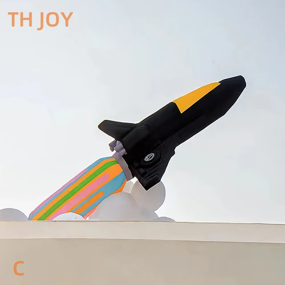 nave aerea veloce a porta, modello di razzo gonfiabile, palloncino gonfiabile gigante personalizzato Space Shuttle con luce per la decorazione
