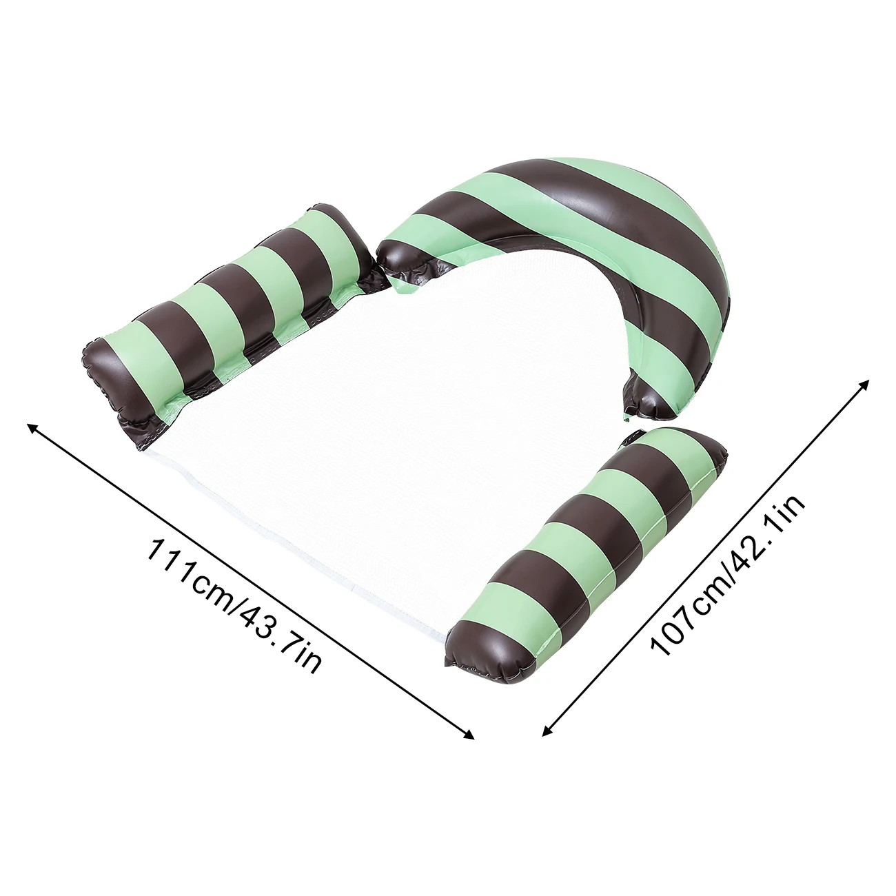 Inflatable Pool Floats 4-in-1 Pool Hammock with Bottom Mesh 3 Tubes Inflatable Hammock for Adults, Floating Chair Bed for Travel view 6