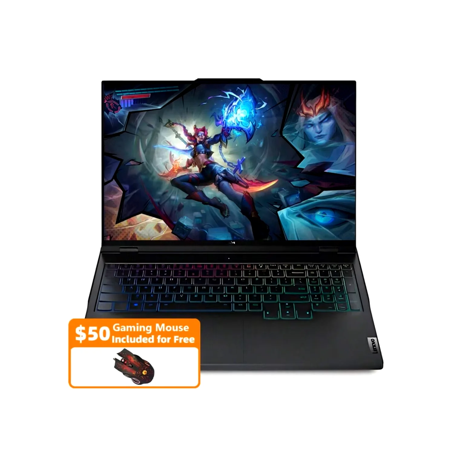 Игровой ноутбук Lenovo Legion Pro 7i, 16 дюймов, Intel Core i9-14900HX,64 ГБ RAM,4 ТБ SSD,GeForce RTX 4080,Eclipse Black, с игровой мышью