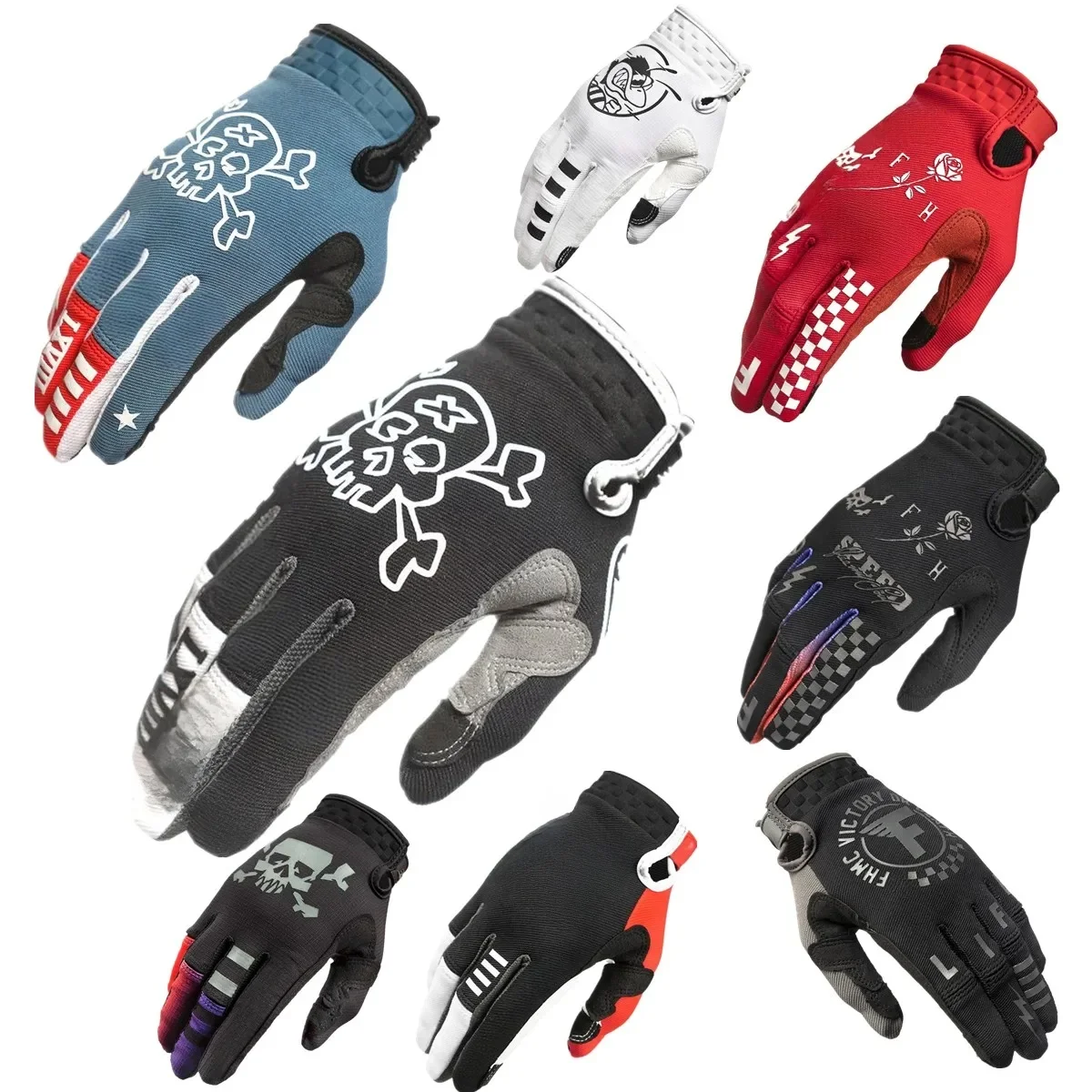AliExpress cnvs Helium FH Touch Screen Motocross Glove Riding Bike Gloves MX MTB Gloves Motorcycle Glove Off Road Racing Sports Cycling Glove