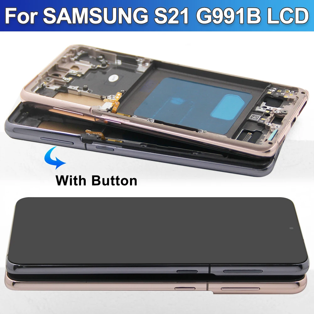 Display TFT per Samsung S21 5G Display LCD Touch Screen Digitizer sostituzione per Display S21 5G G990F G991F G991U G991