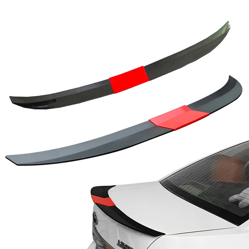 3Pcs Universal Black Trunk Tail Rear Wing Spoiler 115-125Cm For BMW For Tesla For Audi Toyota Honda KIA Hyundai Car Accessories