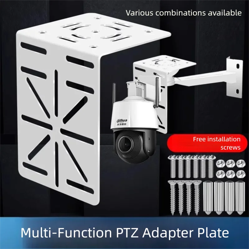 Security Camera Mount Bracket CCTV Clamp Mount Universal L Shape Surveillance Dome Camera Bracket for Backyard Lawn Outdoor