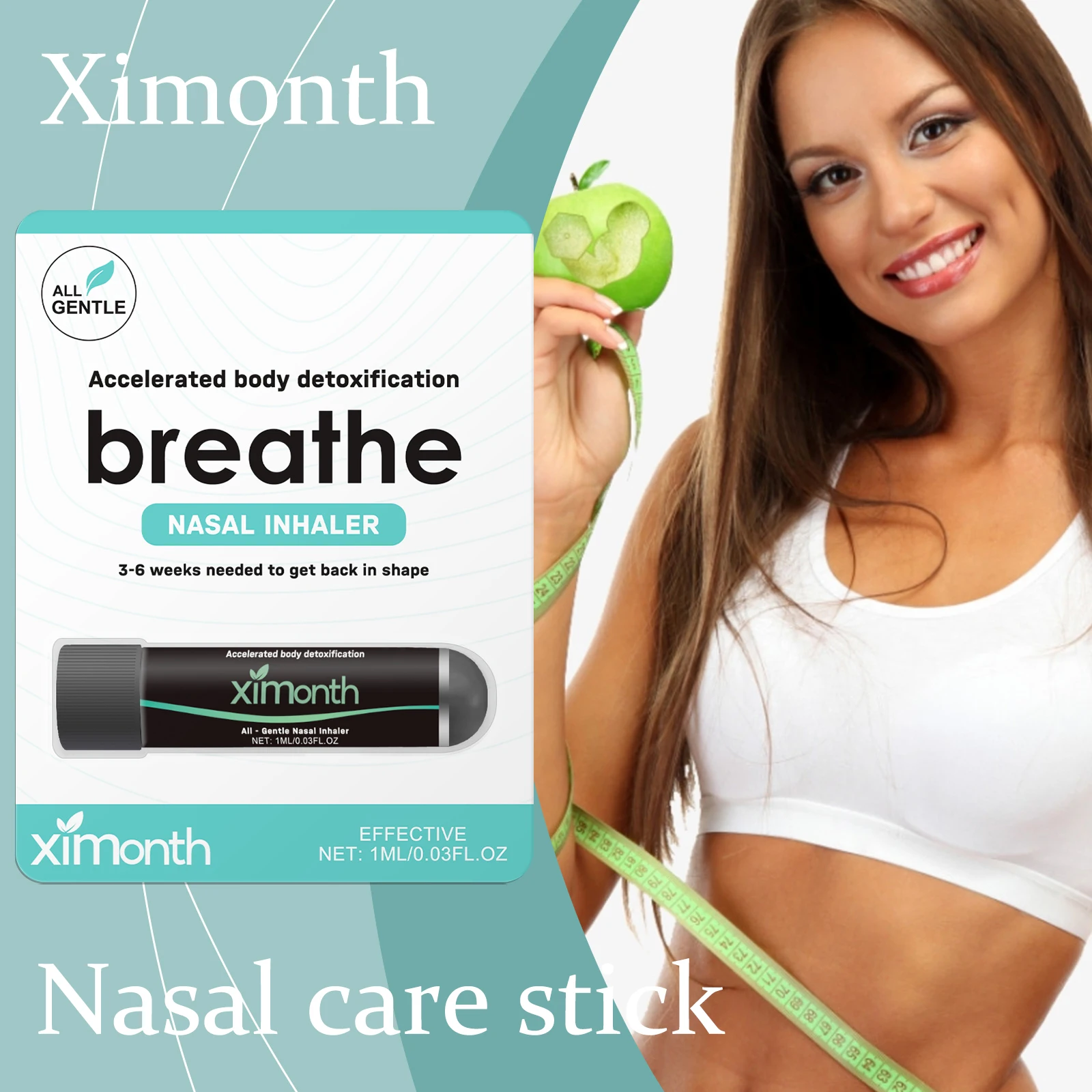

Ximonth Nasal Care Stick Improve Breathing Comfort Promote Body Circulation Detoxing Cleaning Lung Fresh Breath Nasal Care Stick