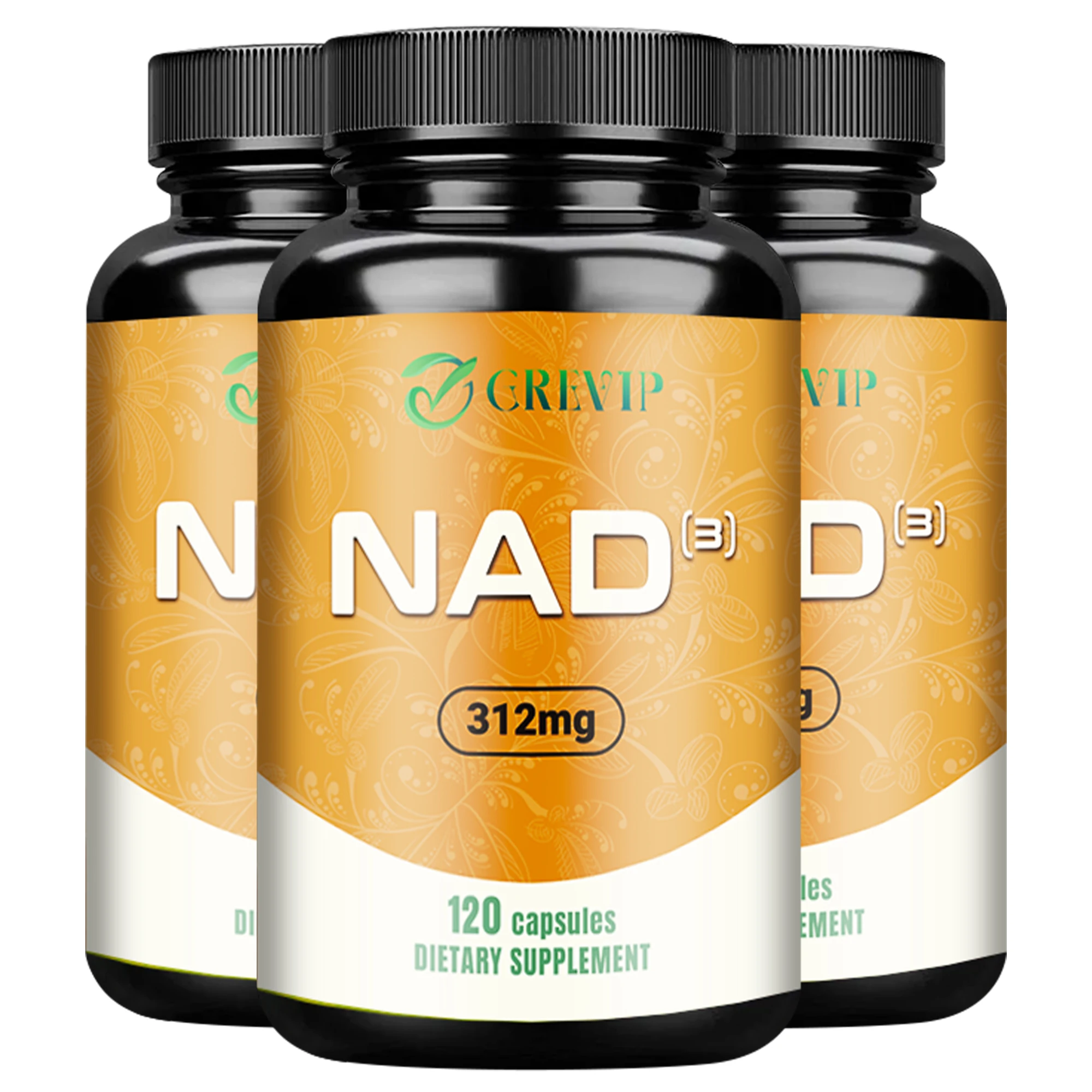 NAD Supplement - Cell Health and Enhances Immunity, Natural Energy Production, Anti-aging - 120 Capsules