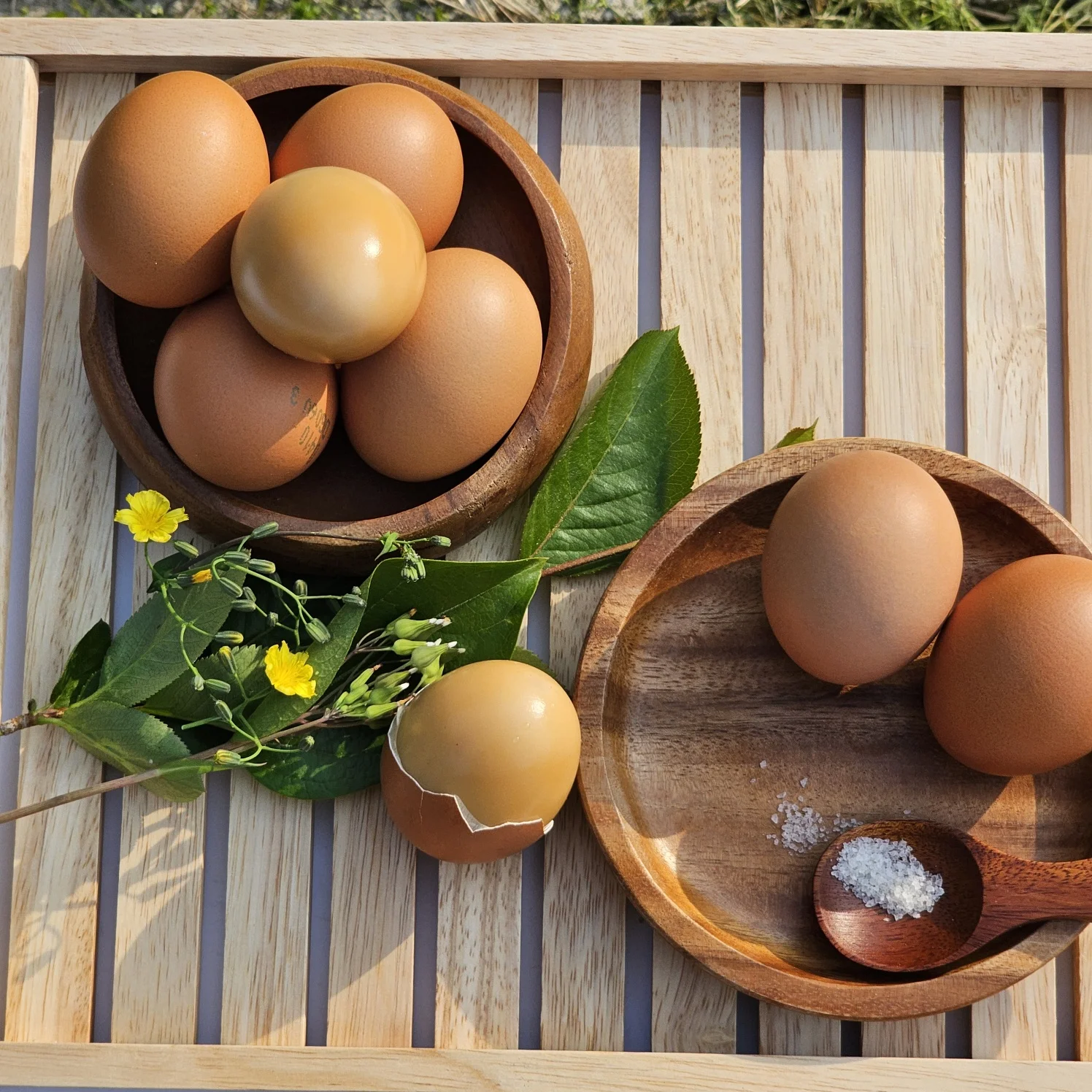 بيض طازج مخبوز، الدفعة الأولى (30 بيضة)