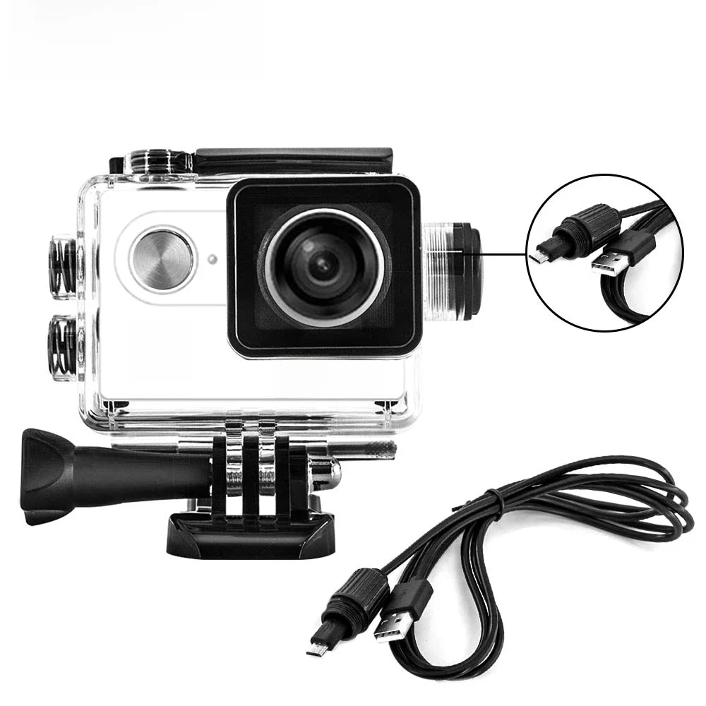 EKEN H9 H9r SJ4000 H5s H9rplus Motocyklowa wodoodporna obudowa ładowarki z kablem USB do GoPro 4 F68 C30 Akcesoria — zdjęcie produktu 7