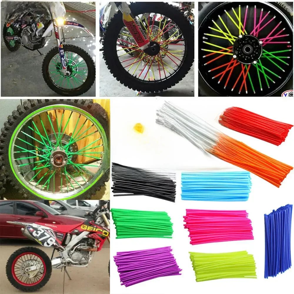 AliExpress 72Pcs Motorcycle Dirt Bike Spoke Skins Covers Wraps Wheel Rim Guard Protector