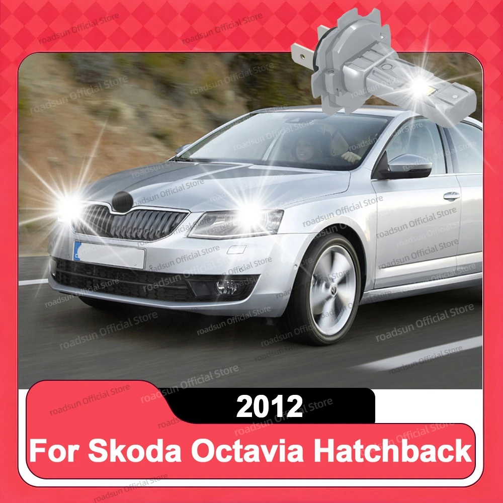 

2/4 шт. 180 Вт Turbo H7 H1 светодиодные лампы для фар мини-лампа беспроводная для Skoda Octavia Hatchback 2012 Plug and Play 12 В