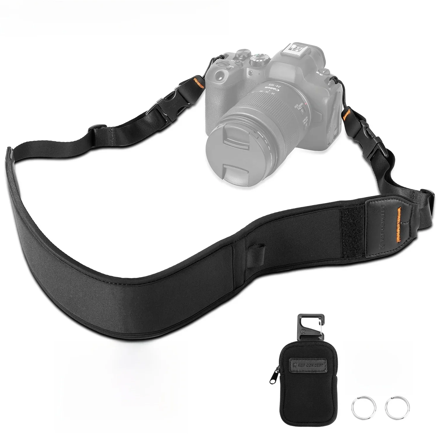 Pasek na szyję do aparatu K&F CONCEPT, regulowany pasek na szyję i ramię do aparatów Nikon Canon Sony DSLR SLR Mirrorless, sznur do aparatu — zdjęcie produktu 7