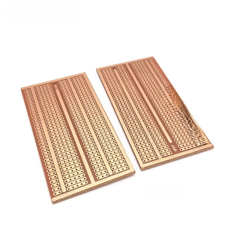 2 sztuk/partia DIY prototyp papieru PCB uniwersalny eksperyment matryca płytka drukowana dwa otwory trzy połączone otwory cztery otwory 5x9.5CM — zdjęcie 2