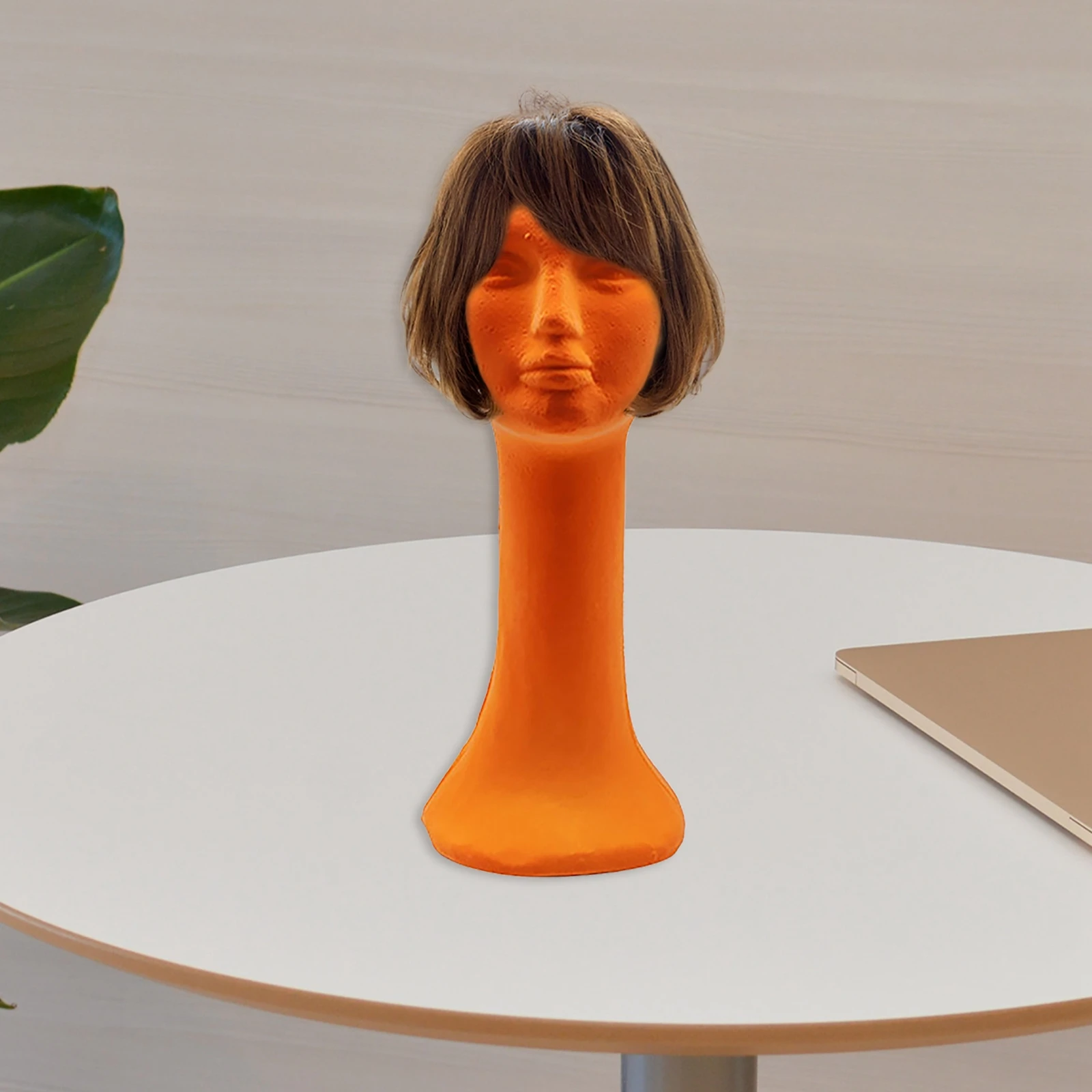 女性用ロングネックウィッグ,フォームヘッドディスプレイ,ハイモデリング帽子モデル,軽量ヘッドスカーフ,写真アクセサリー,DIY