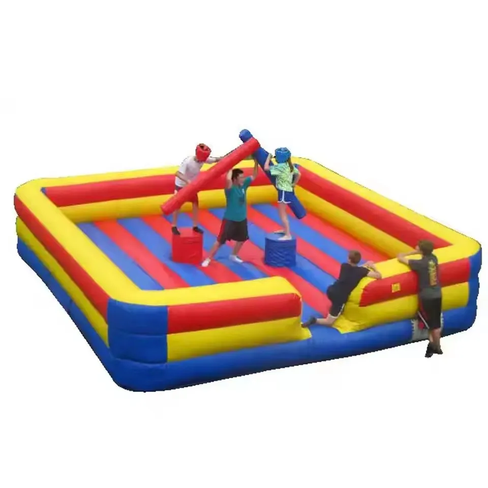 13ft-4m PVC Inflatable Gladiator เกม Jousting Arena Fighting Arena Challenge Inflatable Gladiator เกมสําหรับเด็กผู้ใหญ่กลางแจ้ง