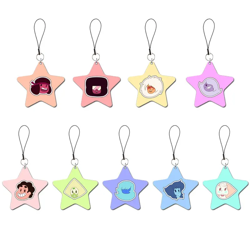 Steven Universe Mobile Phone Chain Keychain Gift Steven Universe Phone Charms Funny Pendant Small Pendant Keyring