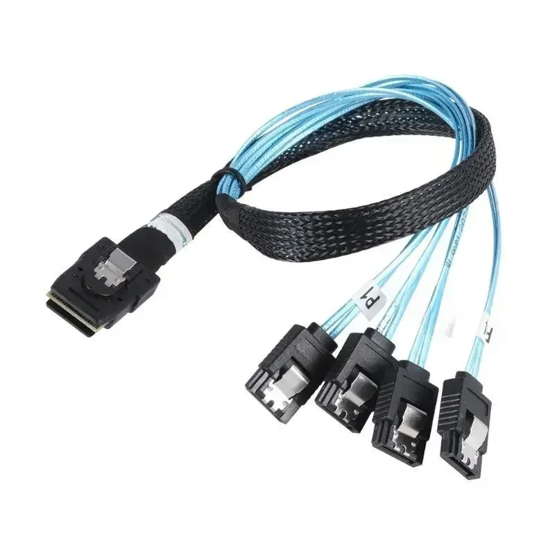 SAS kabel SATA Mini SAS, SFF-8087 do 4 kabel SATA Mini SAS 4i SFF8087 36P do 4 SATA 7P kabel 12 gb/s 50cm transmisji danych z dysku twardego — zdjęcie produktu 6