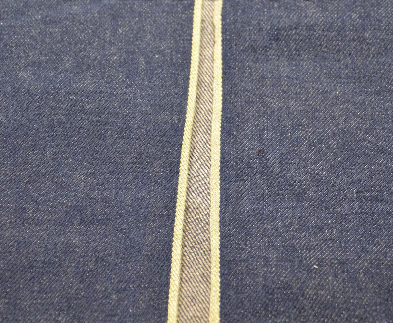 13.4 oz Unsanforized Selvage Raw Denim Hairy Texture Gold Selvedge Denim Material W281820D