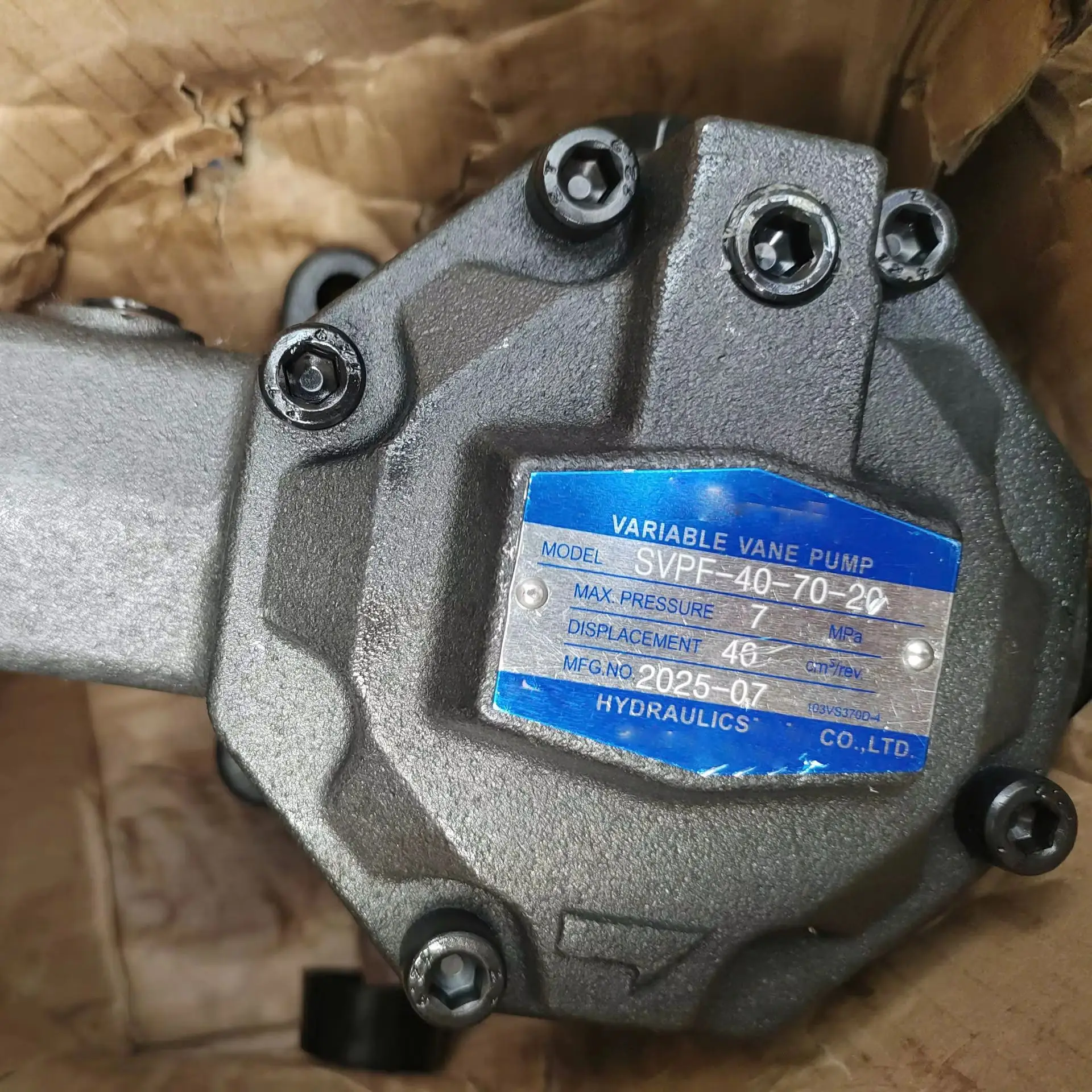 SVPF-40-70-20 Hydraulic Vane Pump – High-Pressure Variable Displacement Pump