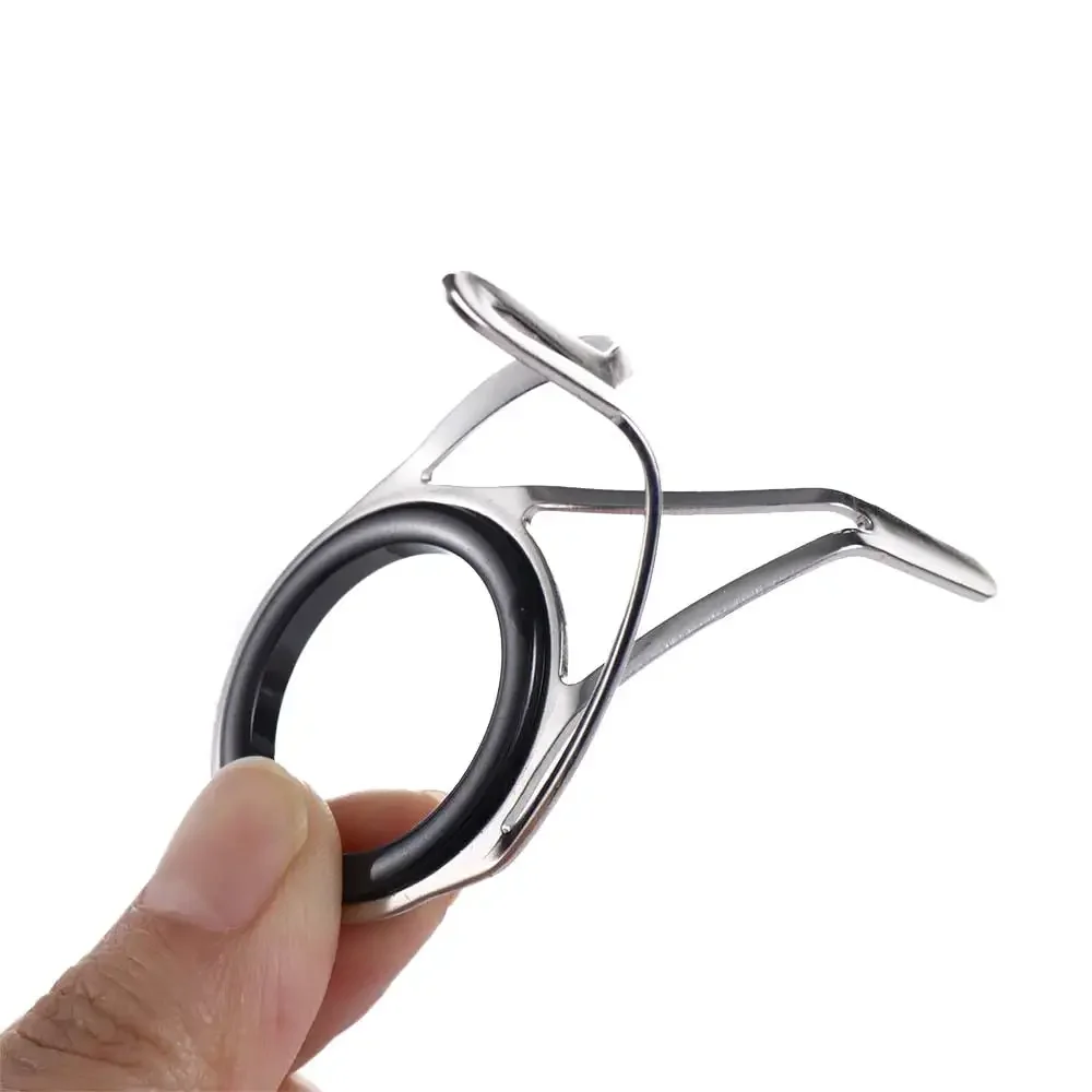 Outil de pêche 6 # - 30 #, anneaux d'oeil en acier inoxydable, Guides de canne à pêche, Kit de réparation de ligne, accessoires de pêche 1 pièce