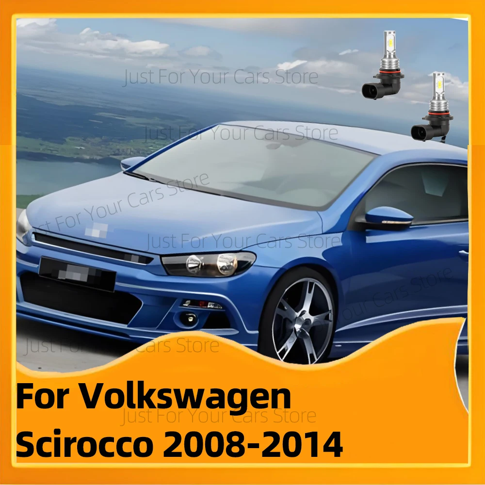 2pcs Led Fog Lamp For VW Scirocco 2008 2009 2010 2011 2012 2013 2014 Front Fog Light Bulb 12V 6000K