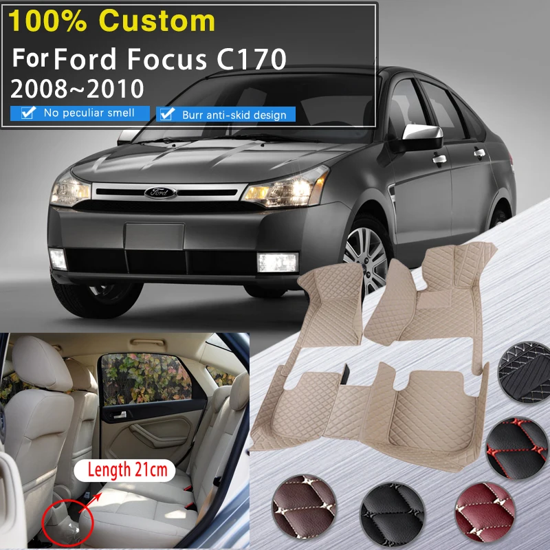 

For Ford Focus C170 2008 2009 2010 Car Floor Mat Waterproof Tray Carpet Mats Car Floor Mats Dedicated Interior Car Accessories