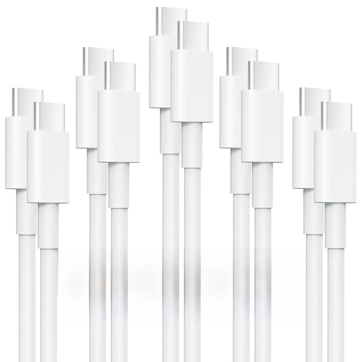 Câble de Type C à Type C 60W, câble de charge rapide Compatible avec Samsung Galaxy S23 S22 S21 iphone15 16 HUAWEI, 2/3/5 pièces