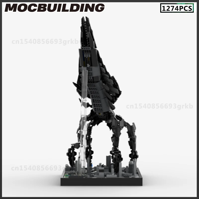 MOC Building Block Sovereign Dreadnought Fleet Model DIY Brick Rebel Alliance Starfighter Battle Cruiser Toy Birthday Gift