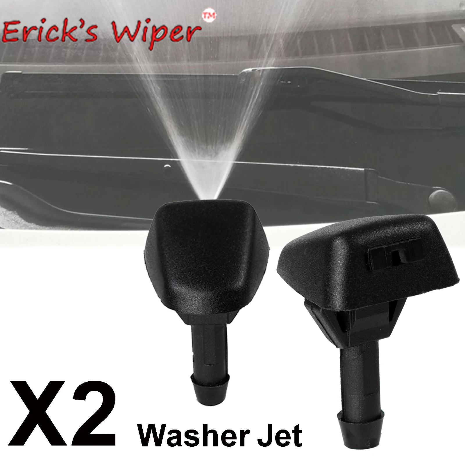 Erick-limpador de para-brisa dianteiro, bico jato de limpador para volvo c30, v40, s40, v50, c70, s70, s80, xc70, xc90, 30655605, 7845009