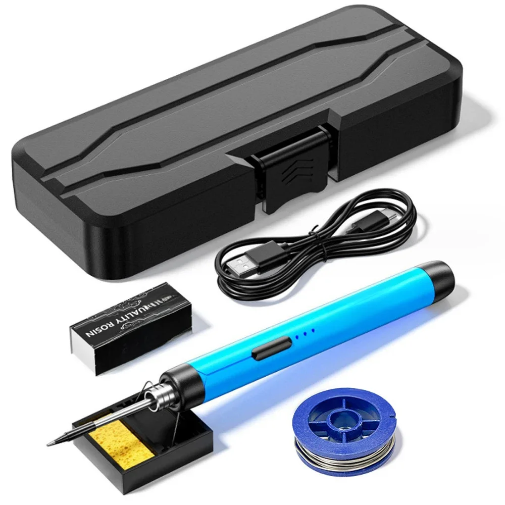 Wielofunkcyjne USB cyfrowy zestaw zestaw do lutowania elektrycznych inteligentny narzędzie do końcówka do spawania lutowniczej o regulowanej temperaturze 300-450 ℃ — zdjęcie 2