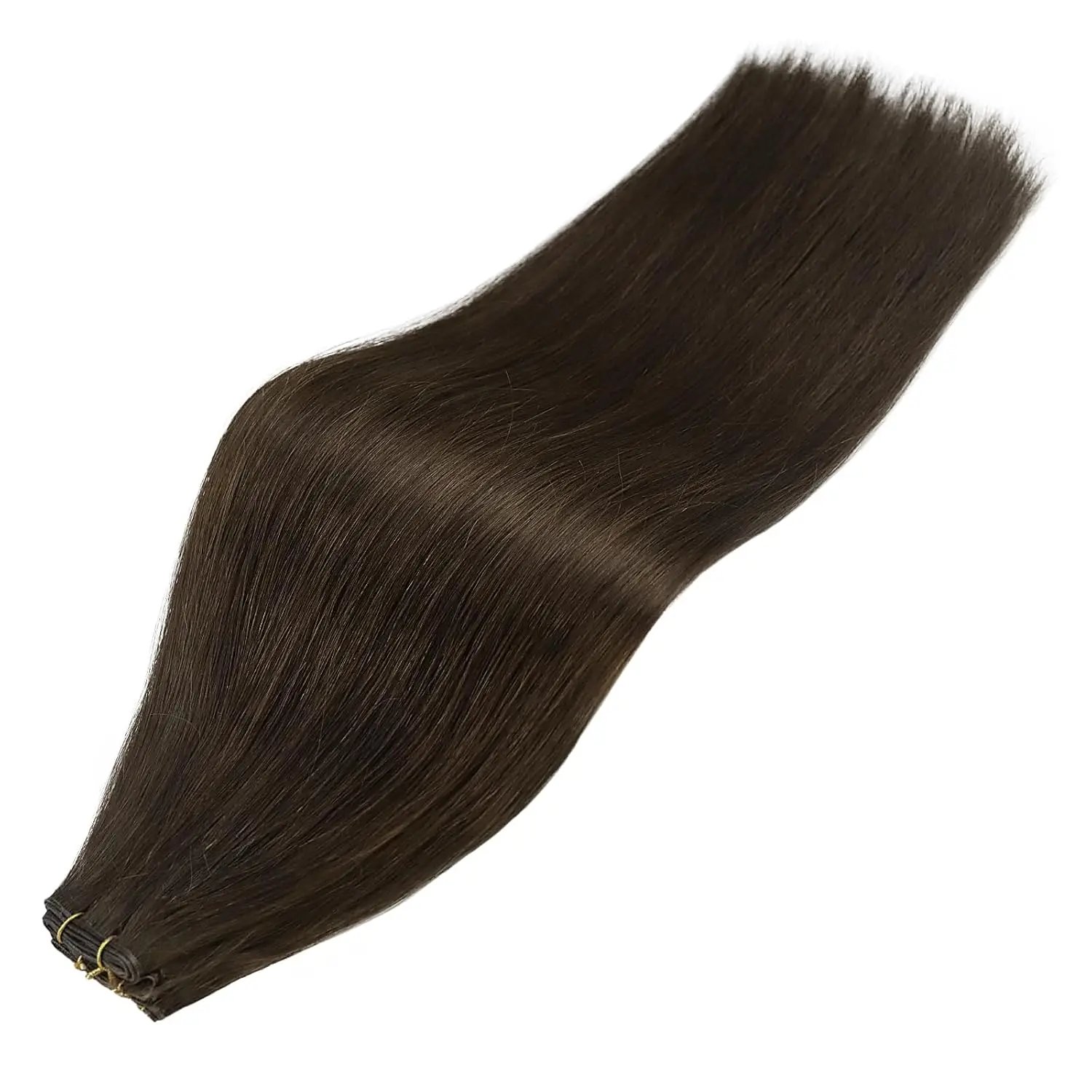 Full Shine Genius Inslag Hair Extensions Echt haar Remy Hair Extensions Zacht zijdeachtig haar Naai-in extensions voor dames - afbeelding 1