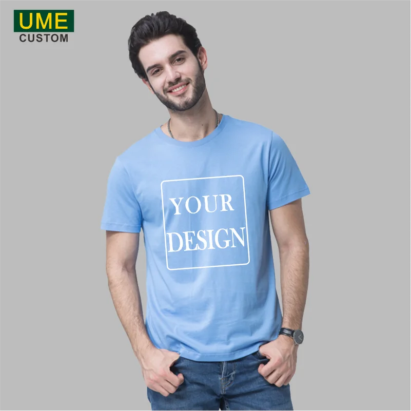 Summer New 100% Cotton T-Shirt Logo Custom Company Logo Embroidery/Printing Men Causal O-Neck High Quality Classical Tops 2022