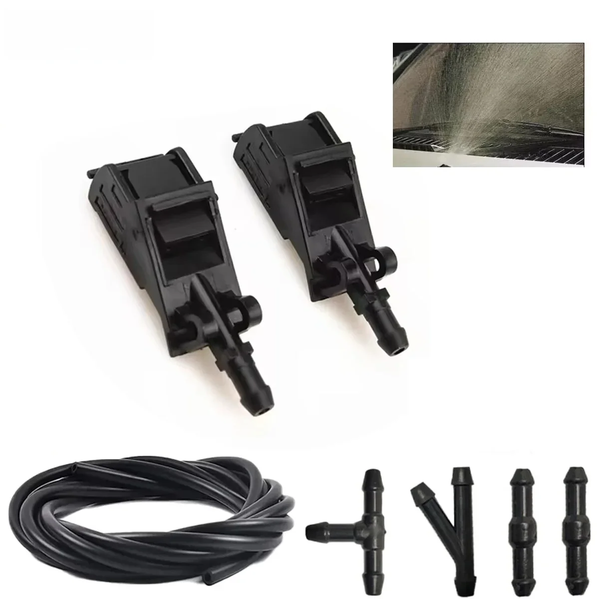 Buse de Jet de lave-glace avant en plastique, pour VW Volkswagen Passat B5 Golf 5 4 MK4 Bora Polo Beetle GO