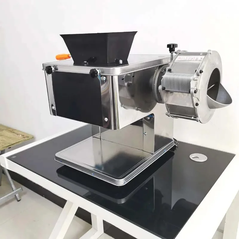 160kg/H  Commercial stainless steel fast meat slicer machine hotel kitchen meat cutter vegetable cutting machine 850W