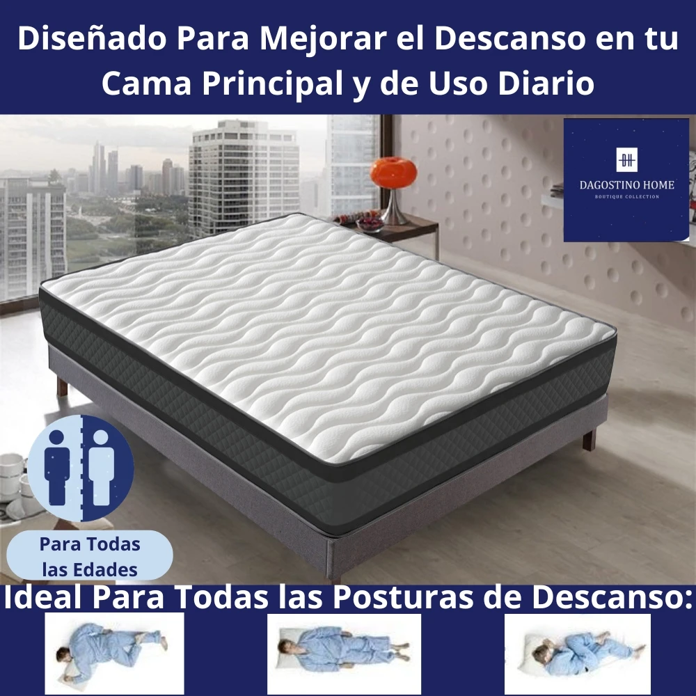 Colchón ANATÓMICO PREMIUM Visco | Alto 20cm | Firmeza Alta Ideal para Molestias de Espalda | Doble Cara Invierno-Verano — oferta en AliExpress