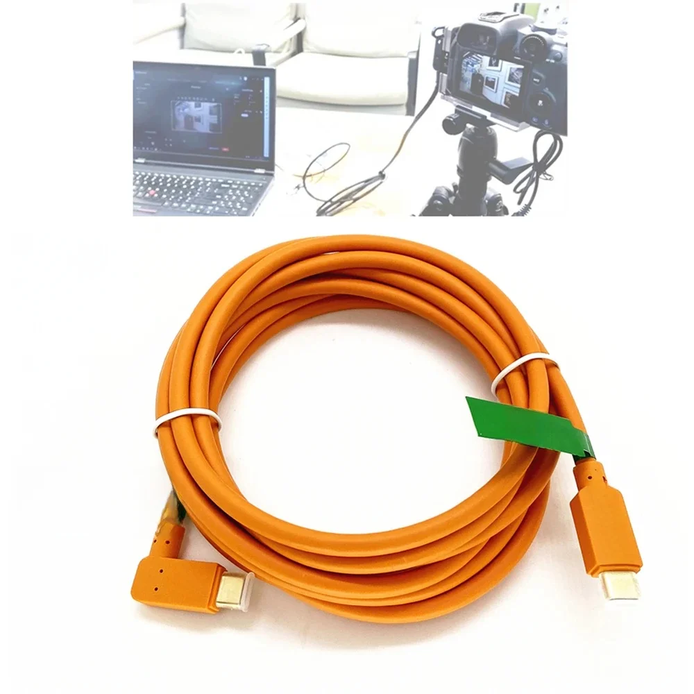 Kabel USB-C / USB3.0 do Type-C o długości 3m do transmisji na żywo, kompatybilny z Canon EOS R RP R5 R7 R8 R10 R50 R3, R6 V Mark II, 1DX Mark III, M6 Mark II — zdjęcie produktu 7