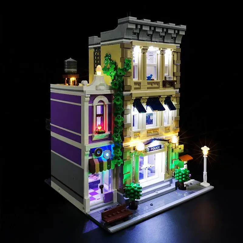 

Комплект светодиодного освещения LYBMTWF для 10278, совместимый с моделью строительных блоков Creator Expert Police Station, модель не входит в комплект