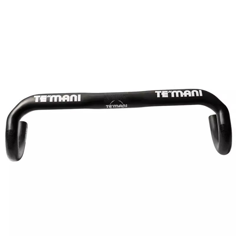 TEMANI Full Carbon Fiber Road Bike BMX Folding Bike Bent Bar Drop Handlebar 31.8mm 400/420/440mm Ergonomic Drop Handlebar