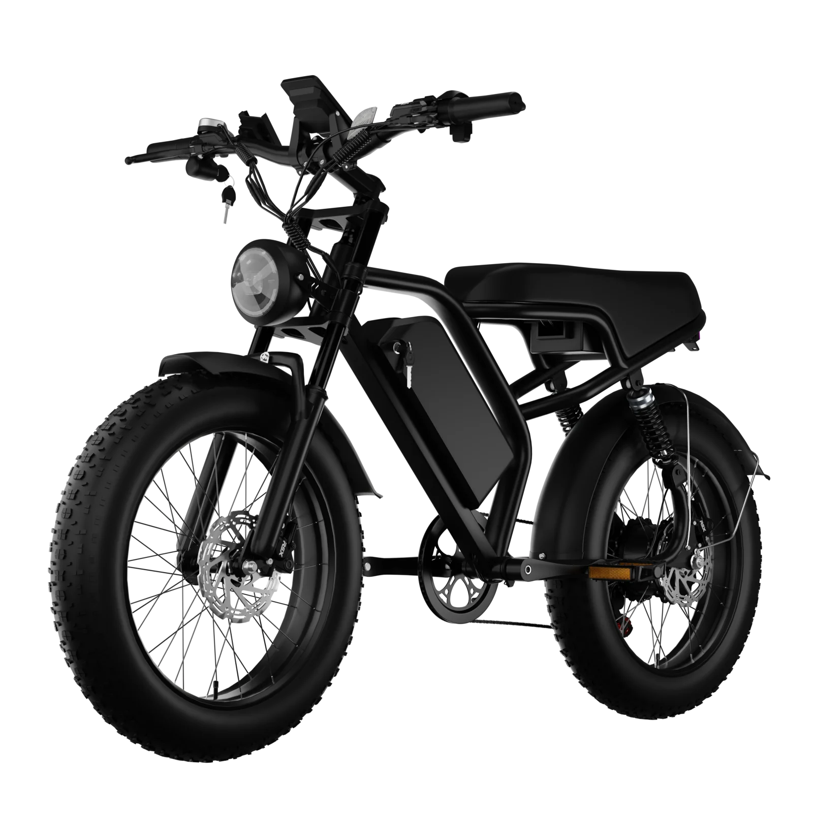 

US Winter All-Terrain Adult Electric Bike | 1500W Motor 48V18AH Battery | 20" Fat Tire Hydraulic Brake for City & Mountain Rides