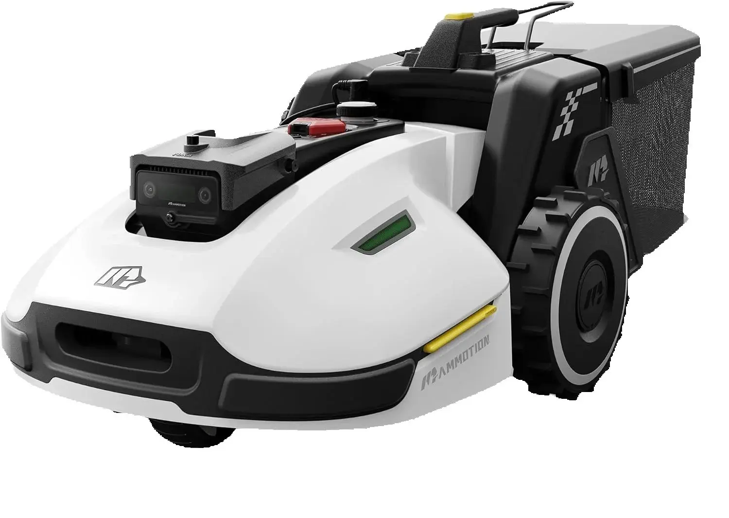 NUOVA VENDITA YUKA 2000 Robot rasaerba con kit spazzatrice, visione AI ad ultrasuoni ed antenna RTK, mappatura automatica