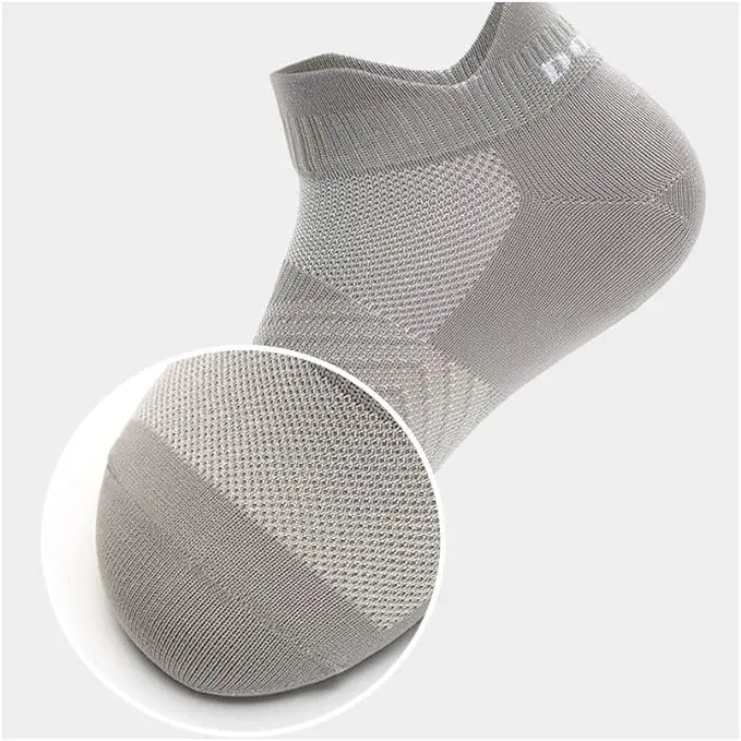 Quick-Drying Breathable Sports Socks Non-Slip Ankle Socks for Running Walking and Football