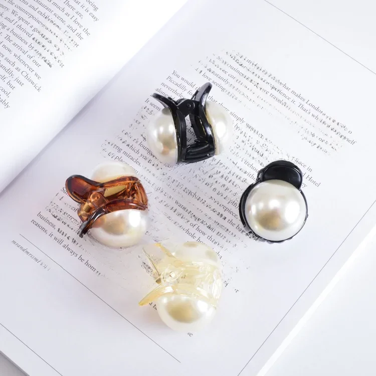 1 PC nowe dziewczyny perła Mini klamra do włosów Barrettes do włosów dla kobiet kraba Spinki do włosów kobiety makijaż narzędzia do prania akcesoria do włosów — zdjęcie 2