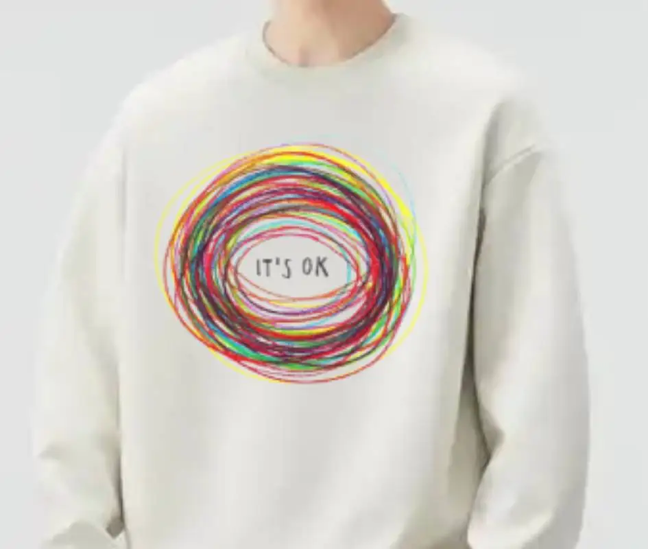 เสื้อสเวตเตอร์ผู้หญิงขนาดใหญ่กราฟิกวินเทจผ้าฝ้ายสตรีทแวร์สบายหลวมพอดีสบายๆที่จําเป็นทุกวันสไตล์แฟชั่นท็อปส์หนุ่ม