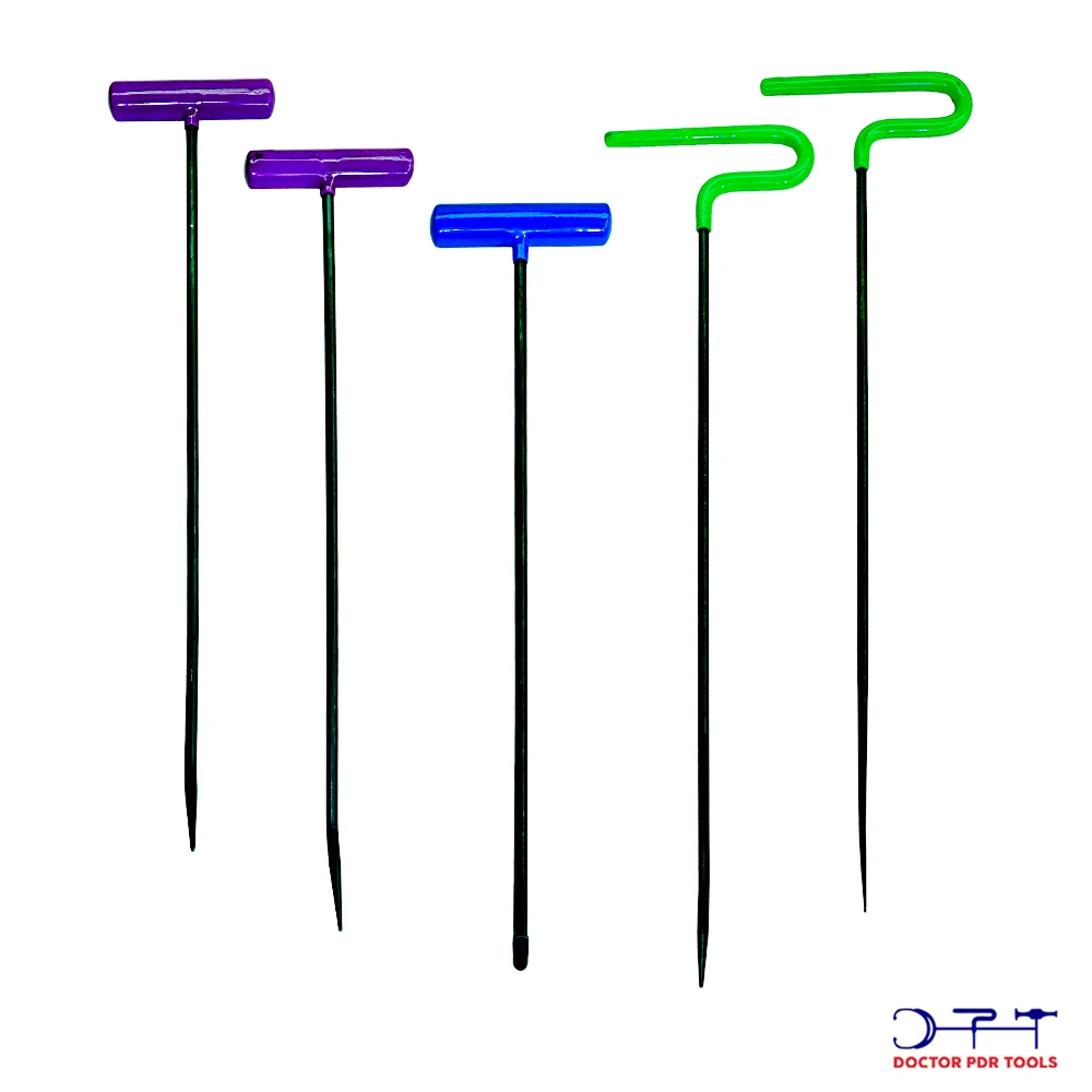 PDR Tools 57Pcs Steel Rod Set Car Paintless Dent Repair Hooks Auto Vehicle Body Hail Damage Removal Supplies Kit