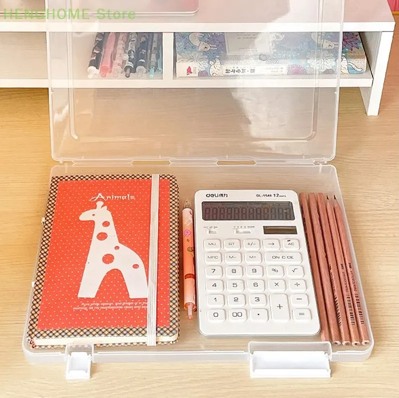 A4 Paper File Storage Archive Data Desktop Sorting Box Office Storage Portable Storage Box