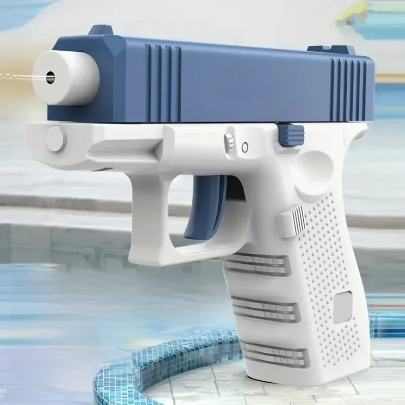 Mini pistolet à eau interactif pour enfants, jouet de pulvérisation d'eau, cadeau d'été, jouet avec liaison, siège arrière, pistolet à eau à feu continu