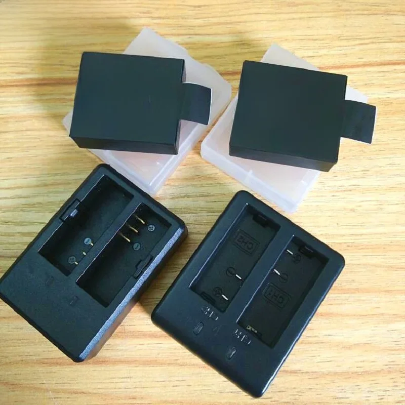 Oryginalne akcesoria SJCAM 1350/1050mAh podwójna ładowarka akumulator litowo-jonowy do kamery akcji SJ4000 Air SJ5000X C30R EKEN H9R H8 — zdjęcie 2