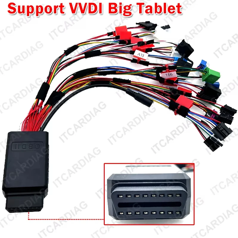 For Mercedes-Benz Multi-function ELV Lock Test Platform Cable All Key Lost Support VVDI Large Panel Multifunction Wiring Harness