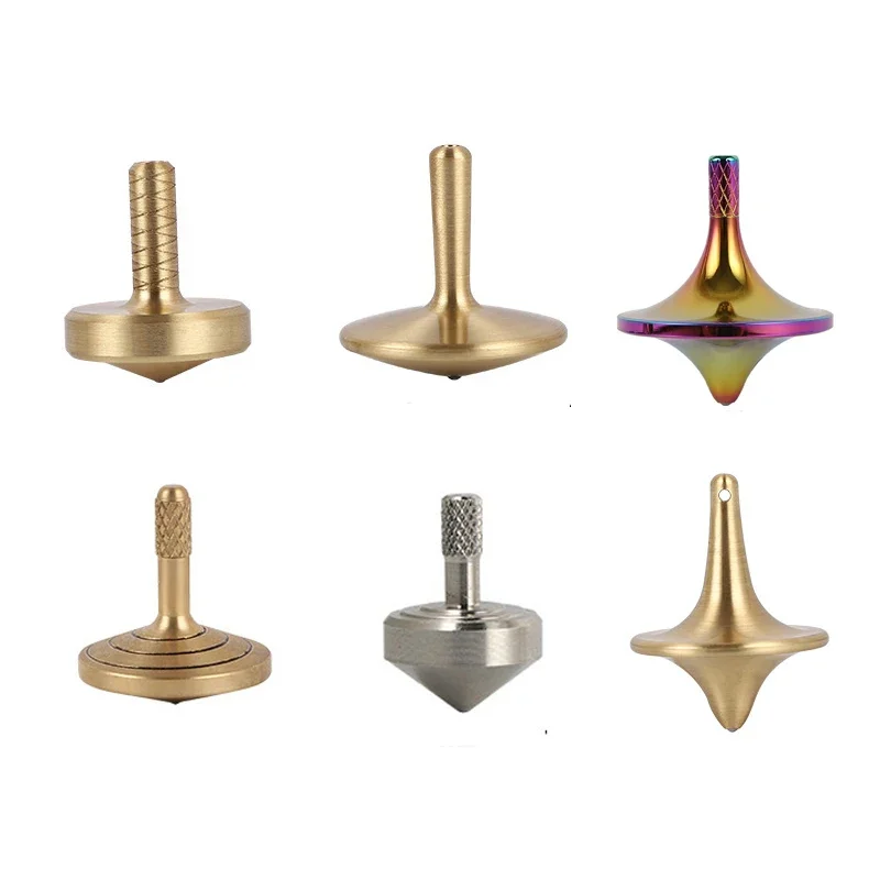 Gyroscoop Inception Space Metal Messing Draaiende Top Fidget Speelgoed Gyro Creatieve Desktop Kleine Mini Hand Spinner Voor Kinderen Volwassenen - afbeelding 2