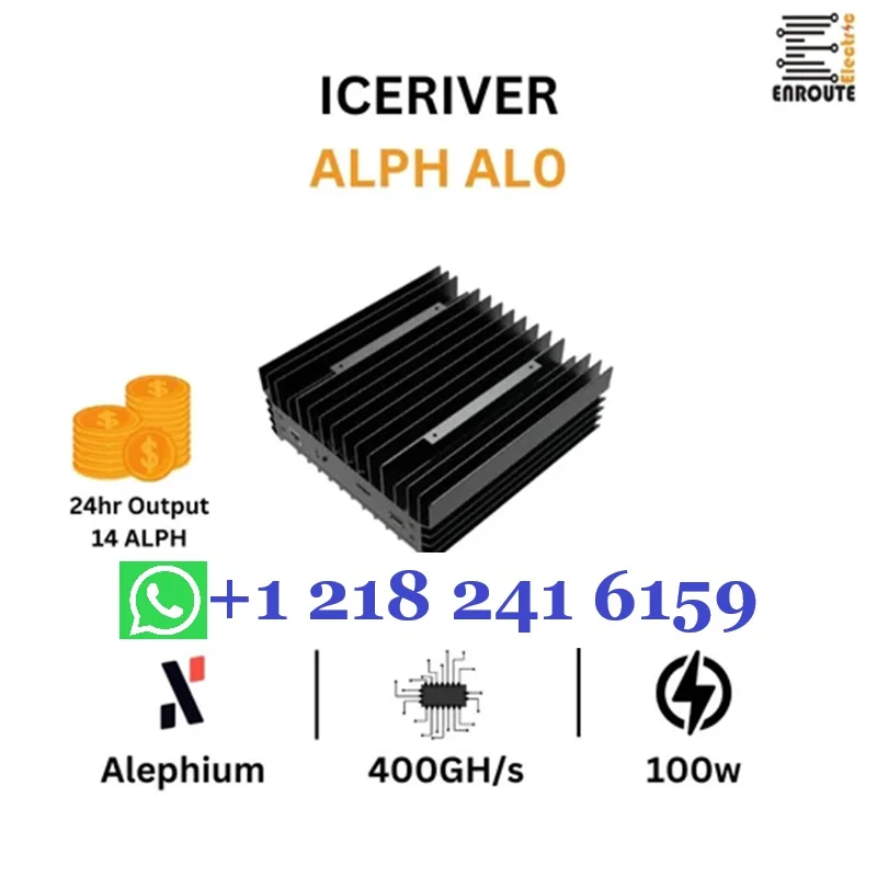 عرض جديد من BAC جهاز تعدين ICERIVER ALPH AL0 400GH/S 100W ALPH مع PSU